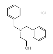 DIBENZYLAMINE, N-(2-HYDROXYETHYL)-, HYDROCHLORIDE structure