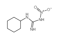 [(N-cyclohexylcarbamimidoyl)amino]-hydroxy-oxo-azanium structure
