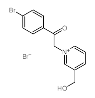 1-(4-bromophenyl)-2-[5-(hydroxymethyl)pyridin-1-yl]ethanone结构式