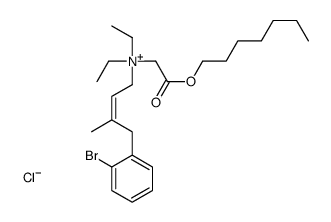 [(Z)-4-(2-bromophenyl)-3-methylbut-2-enyl]-diethyl-(2-heptoxy-2-oxoethyl)azanium,chloride结构式