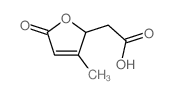 2-Furanacetic acid, 2,5-dihydro-3-methyl-5-oxo-结构式