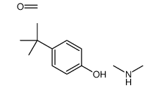 4-tert-butylphenol,formaldehyde,N-methylmethanamine Structure