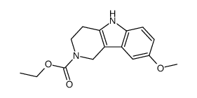 ethyl 8-methoxy-1,3,4,5-tetrahydro-2H-pyrido[4,3-b]indole-2-carboxylate Structure