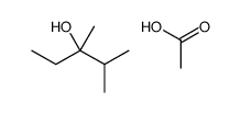 acetic acid,2,3-dimethylpentan-3-ol Structure