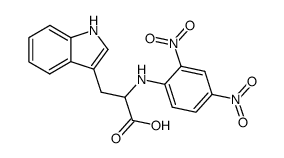 N-(2,4-dinitrophenyl)-D,L-tryptophan结构式