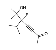 5-Fluoro-6-hydroxy-6-methyl-5-isopropyl-3-heptyn-2-one Structure