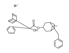 (8-benzyl-8-methyl-8-azoniabicyclo[3.2.1]octan-3-yl) 2-hydroxy-2,2-diphenylacetate,bromide结构式