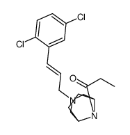 3-[3-(2,6-Dichlorophenyl)-2-propenyl]-8-propionyl-3,8-diazabicyclo[3.2.1]octane structure