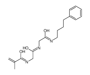 2-methyl-N-[2-oxo-2-[[2-oxo-2-(4-phenylbutylamino)ethyl]amino]ethyl]prop-2-enamide结构式