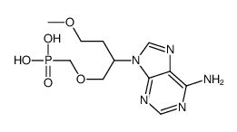 [2-(6-aminopurin-9-yl)-4-methoxybutoxy]methylphosphonic acid结构式