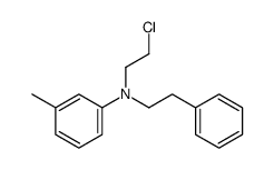 N-(2-chloroethyl)-3-methyl-N-(2-phenylethyl)aniline结构式