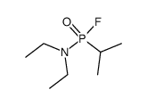 isopropyl-phosphonic acid diethylamide fluoride Structure