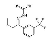 [1-[3-(trifluoromethyl)phenyl]butylideneamino]thiourea Structure