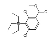 methyl 2,4-dichloro-3-triethylsilylbenzoate Structure
