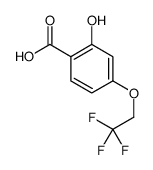 2-hydroxy-4-(2,2,2-trifluoroethoxy)benzoic acid Structure