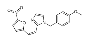 1-[(4-methoxyphenyl)methyl]-2-[(E)-2-(5-nitrofuran-2-yl)ethenyl]imidazole结构式