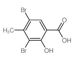3,5-dibromo-2-hydroxy-4-methyl-benzoic acid picture
