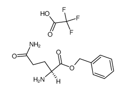 L-glutamine benzyl ester trifluoroacetate Structure