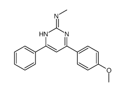 4-(4-methoxyphenyl)-N-methyl-6-phenylpyrimidin-2-amine结构式