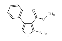 2-Amino-4-phenyl-thiophene-3-carboxylic acid methyl ester structure