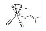 (η(5)-CH3C5H4)Fe(CO)2CH2CH=C(CH3)2 Structure