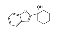 1-(1-benzothiophen-2-yl)cyclohexan-1-ol结构式