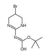 Carbamic acid,(5-bromo-1,4,5,6-tetrahydro-2-pyrimidinyl)-,1,1-dimethylethyl ester (9CI) Structure