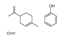 formaldehyde,1-methyl-4-prop-1-en-2-ylcyclohexene,phenol Structure