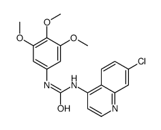 1-(7-chloroquinolin-4-yl)-3-(3,4,5-trimethoxyphenyl)urea结构式