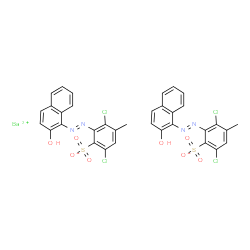 barium bis[2,5-dichloro-3-[(2-hydroxy-1-naphthyl)azo]toluene-4-sulphonate]结构式