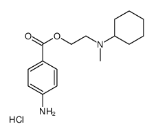 2-(4-aminobenzoyl)oxyethyl-cyclohexyl-methylazanium,chloride结构式