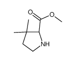 Proline, 3,3-dimethyl-, methyl ester (9CI) Structure