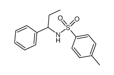 (+/-)-4-methyl-N-(1-phenylpropyl)benzenesulfonamide结构式