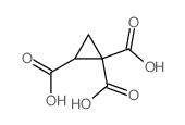 cyclopropane-1,1,2-tricarboxylic acid Structure