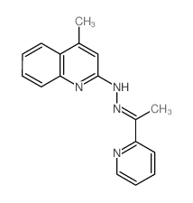 4-methyl-N-(1-pyridin-2-ylethylideneamino)quinolin-2-amine structure