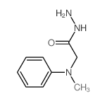 Glycine, N-methyl-N-phenyl-, hydrazide Structure
