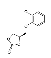 (4R)-4-((2-methoxyphenoxy)methyl)-1,3,2-dioxathiolane 2-oxide结构式