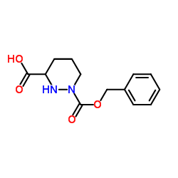 1-(苄氧羰基)六氢哒嗪-3-甲酸结构式