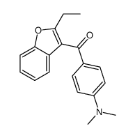 [4-(dimethylamino)phenyl]-(2-ethyl-1-benzofuran-3-yl)methanone结构式