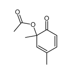 Acetic acid 1,3-dimethyl-6-oxo-2,4-cyclohexadienyl ester Structure