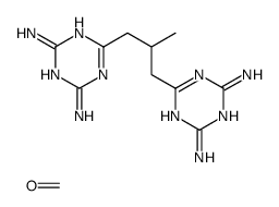 6-[3-(4,6-diamino-1,3,5-triazin-2-yl)-2-methylpropyl]-1,3,5-triazine-2,4-diamine,formaldehyde Structure