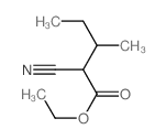 Ethyl 2-cyano-3-methylvalerate structure