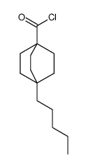 4-pentylbicyclo(2.2.2)octane-1-carboxylic acid chloride结构式