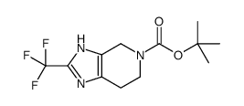 tert-butyl 2-(trifluoromethyl)-6,7-dihydro-3H-imidazo[4,5-c]pyridine-5(4H)-carboxylate结构式