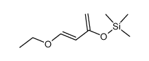 trans-1-ethoxy-3-[(trimethylsilyl)oxy]-buta-1,3-diene结构式
