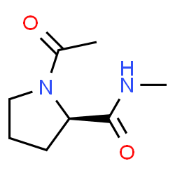 2-Pyrrolidinecarboxamide,1-acetyl-N-methyl-,(R)-(9CI)结构式