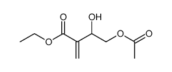 ethyl 4-acetoxy-3-hydroxy-2-methylenebutyrate结构式