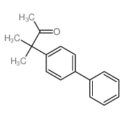 2-Butanone,3-[1,1'-biphenyl]-4-yl-3-methyl- Structure