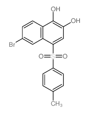 1,2-Naphthalenediol,6-bromo-4-[(4-methylphenyl)sulfonyl]- picture