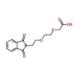 2-[2-(2-Phthalimidoethoxy)ethoxy]acetic acid Structure